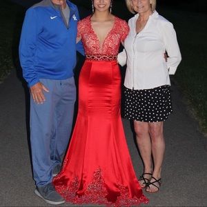 Red prom dress